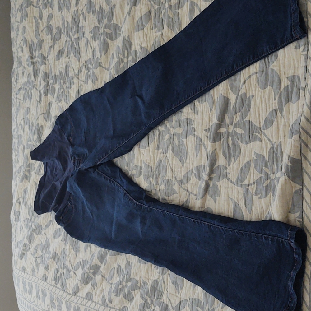 Indigo blue maternity pants
